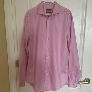 Calvin Klein Men's Pink Dress Shirt Size XL Work Shirt Dress Shirt Office